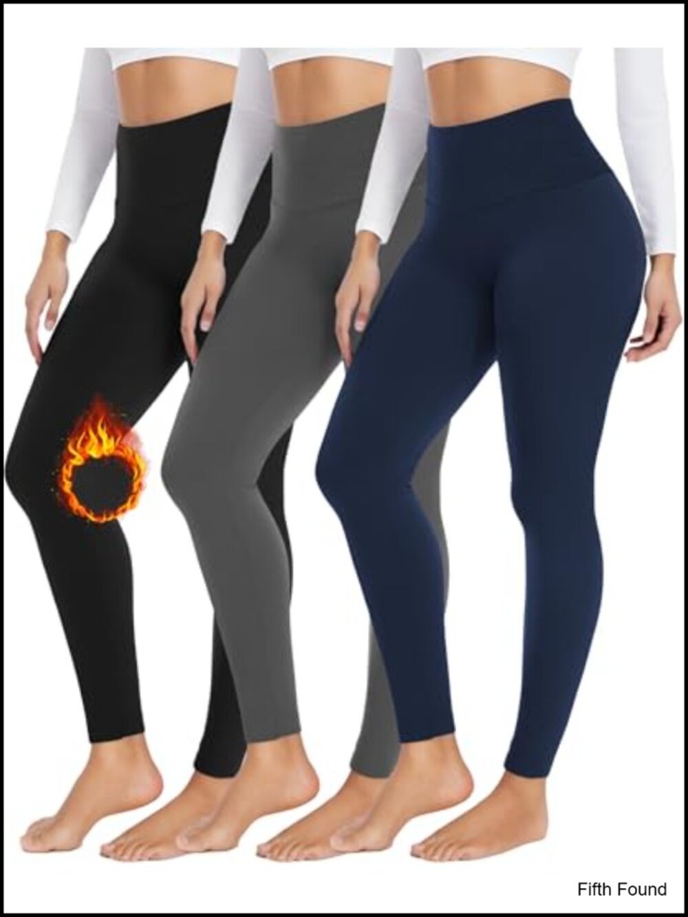 Fleece Lined High Waisted Tummy Control Leggings Yoga Pants Thermal Winter